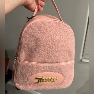 NWT. Juicy Couture Fuzzy Backpack.